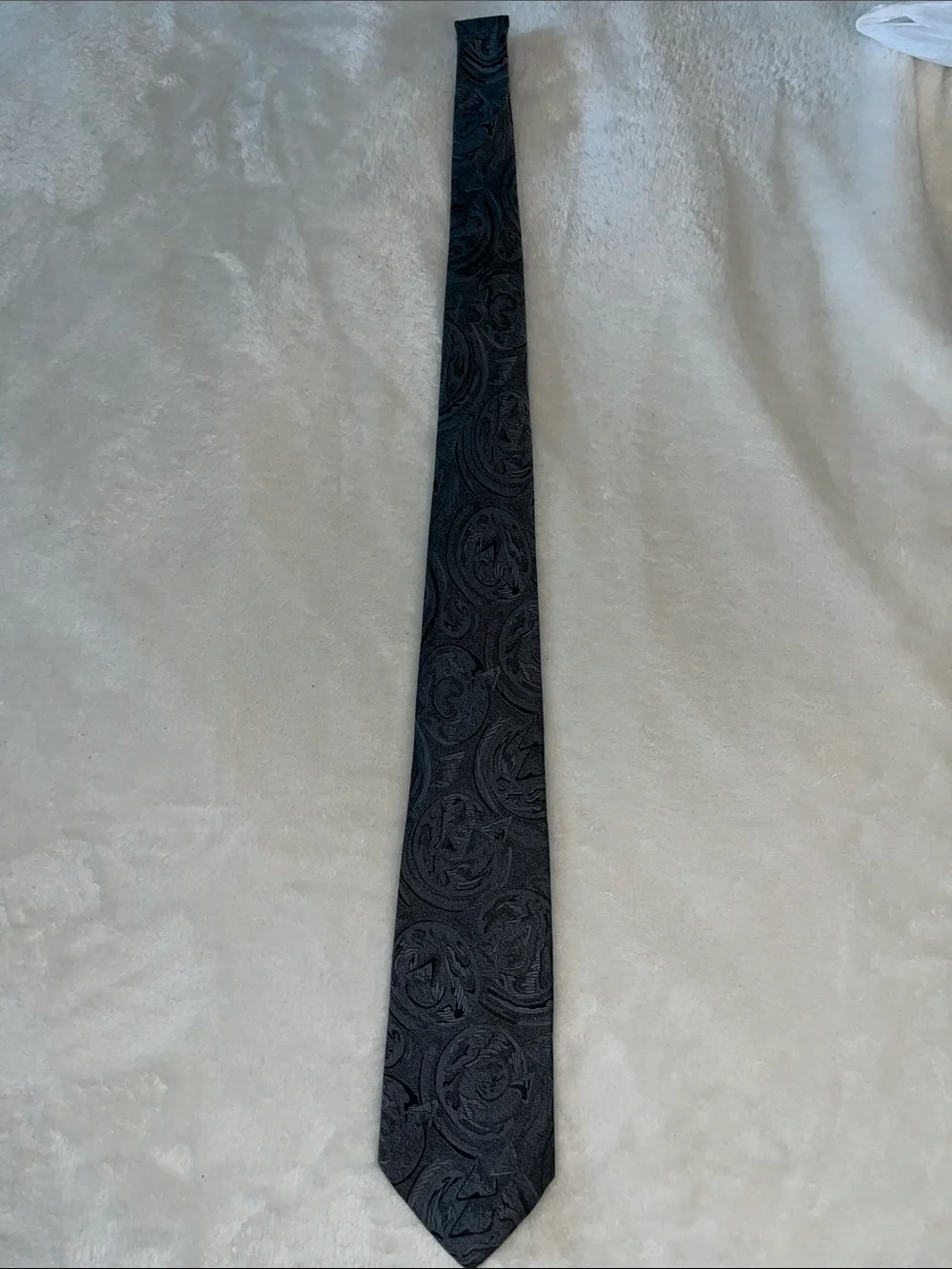 Classic Black/Gray Paisley Men's Tie - Envoy Limited Edition